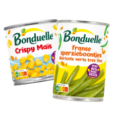 Bonduelle groenten, bonen, minipacks of lunchbowls